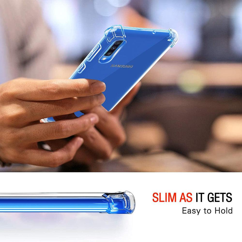 Husa de protectie Techsuit Shockproof Clear Silicone compatibil cu Samsung Galaxy A30s / A50 / A50s, Transparent