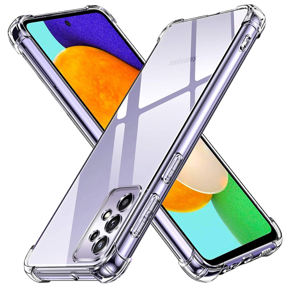 Husa de protectie Techsuit Shockproof Clear Silicone compatibil cu Samsung Galaxy A52 4G / A52 5G / A52s 5G, Transparent