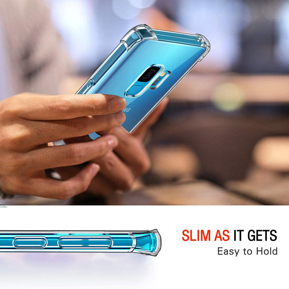 Husa de protectie Techsuit Shockproof Clear Silicone compatibil cu Samsung Galaxy S9, Transparent