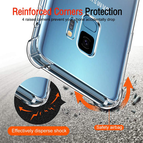 Husa de protectie Techsuit Shockproof Clear Silicone compatibil cu Samsung Galaxy S9, Transparent