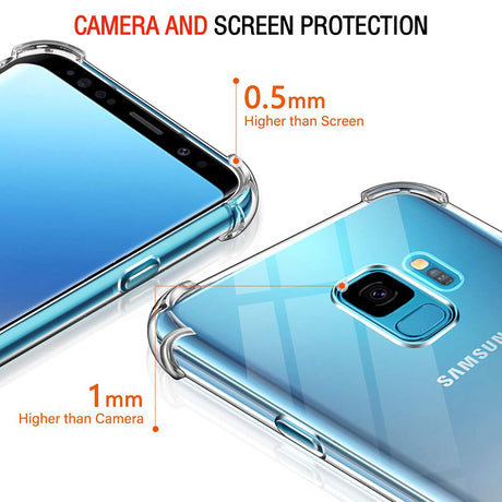 Husa de protectie Techsuit Shockproof Clear Silicone compatibil cu Samsung Galaxy S9, Transparent