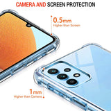 Husa de protectie Techsuit Shockproof Clear Silicone compatibil cu Samsung Galaxy A32 4G, Transparent