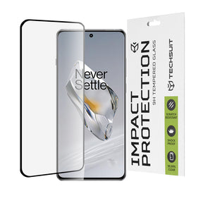 Folie de protectie Techsuit 111D Full Cover / Full Glue Glass / 3D Curved Screen compatibil cu OnePlus 12, Negru