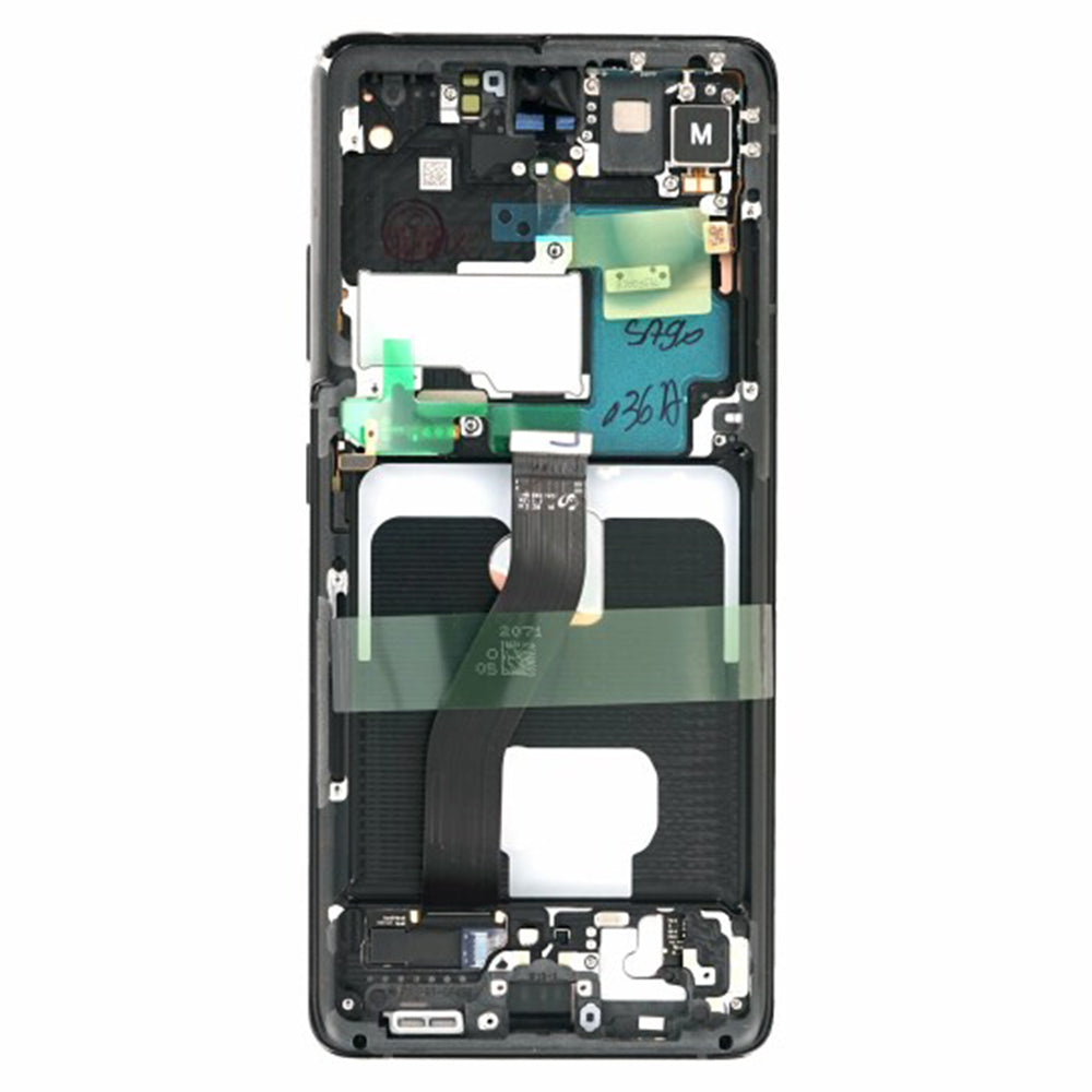 Componenta Samsung Original Display + Frame (16308), Samsung Galaxy S21 Ultra 5G (SM-G998B), No Camera, GH82-26035A, Phantom Black