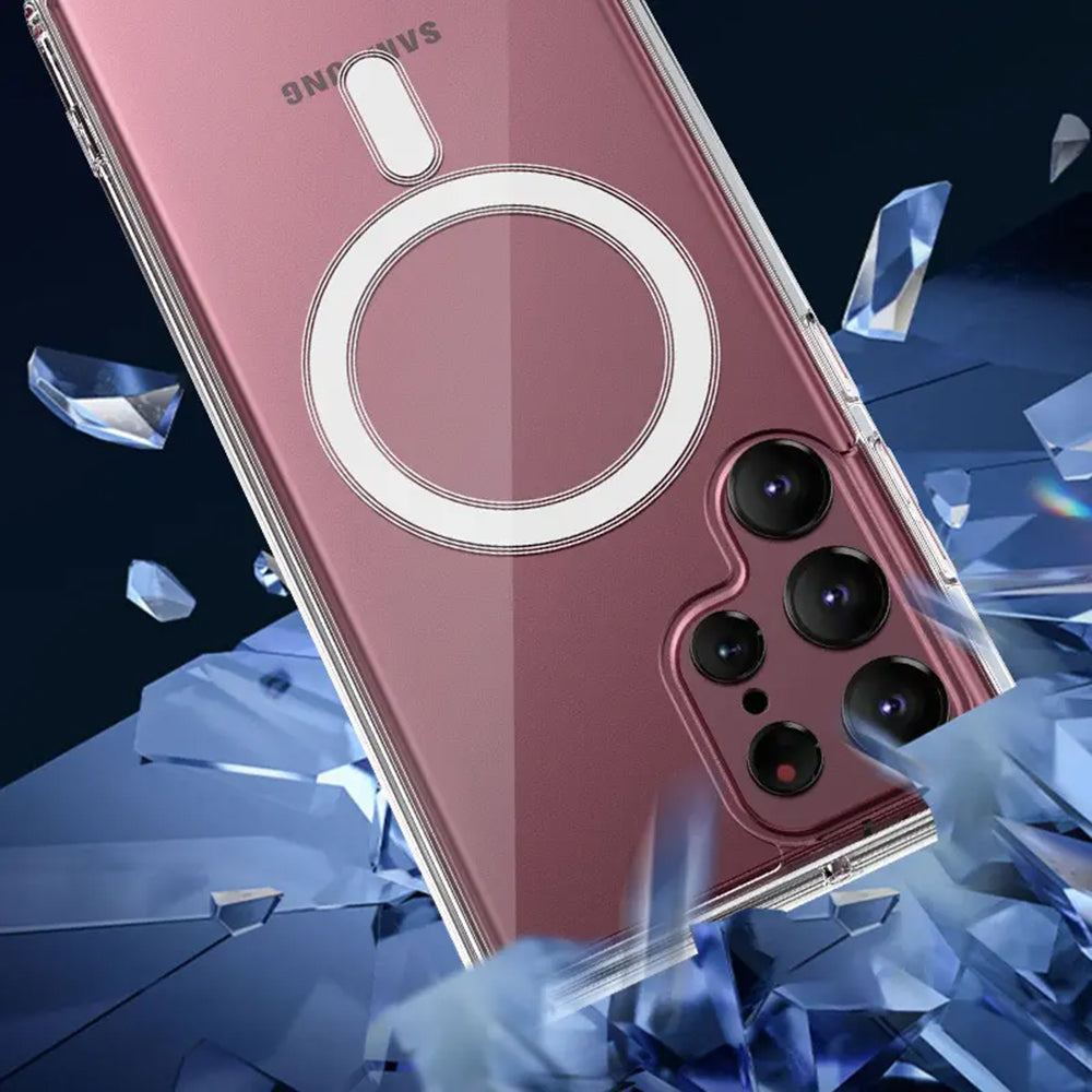 Husa de protectie Techsuit MagSafe Pro compatibil cu Samsung Galaxy S24 Ultra, Nude Pink