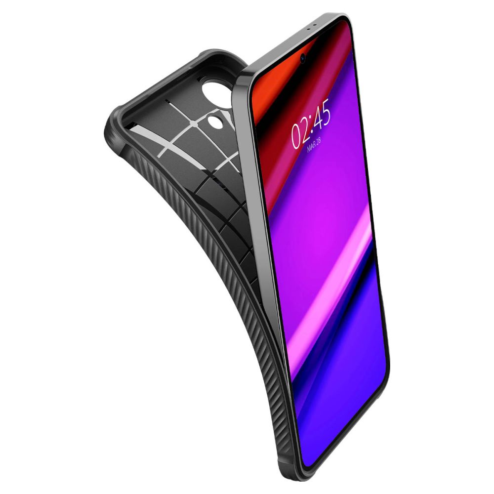Husa de protectie Spigen Rugged Armor (ACS07346) compatibil cu Samsung Galaxy S24, Negru