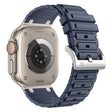 Curea Apple Watch Forcell F-Design FA06 cu orificiu din silicon 38 / 40 / 41 mm - Blue - NotebookGsm