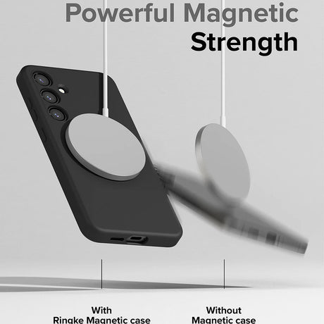 Husa de protectie Ringke Silicone Magnetic MagSafe compatibil cu Samsung Galaxy S24, Negru