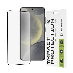 Folie de protectie Techsuit 111D Full Cover / Full Glue Glass compatibil cu Samsung Galaxy S24 / S25, Negru
