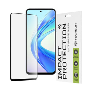 Folie de protectie Techsuit 111D Full Cover / Full Glue Glass compatibil cu Honor X7b / X7b 5G / 90 SMART, Negru