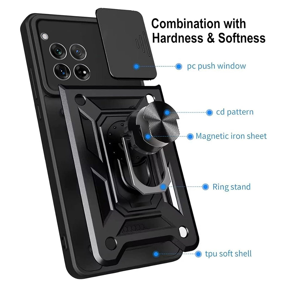 Husa de protectie Techsuit CamShield Series compatibil cu OnePlus 12, Negru