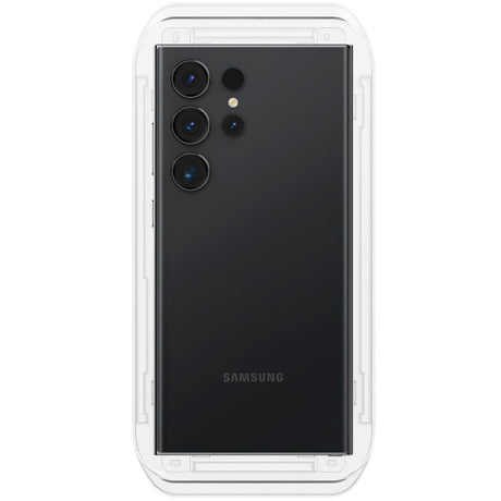 Folie de protectie Spigen (set de 2) Glas.tR EZ-FIT (AGL07495) compatibil cu Samsung Galaxy S24 Ultra, Transparent