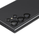 Folie de protectie Spigen (set de 2) Optik.tR EZ Fit Pro Camera Glass (AGL07425) compatibil cu Samsung Galaxy S24 Ultra, Negru