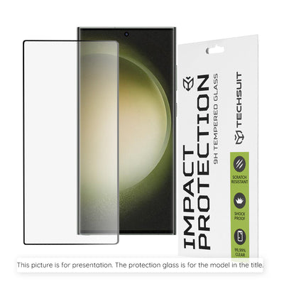 Folie de protectie Techsuit 111D Full Cover compatibil cu Realme P4x 4G, Negru