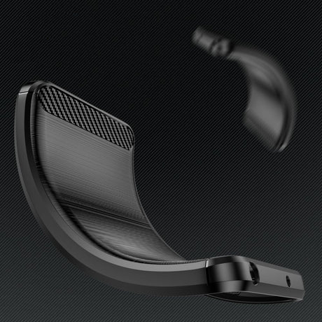 Husă Techsuit Carbon Silicone neagră pentru Samsung Galaxy Xcover7