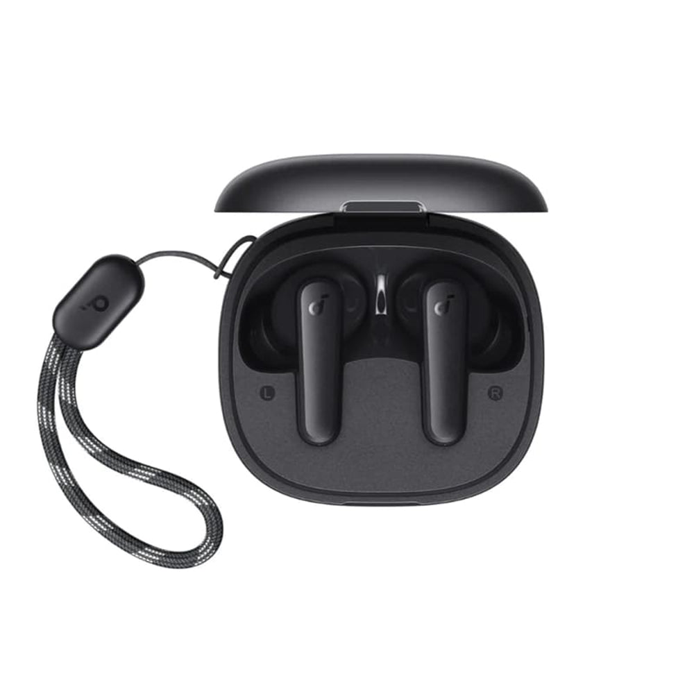 Casti Anker R50i (A3949G11), with Charging Case, Extra-bass, AI-Enhanced Calls, Negru