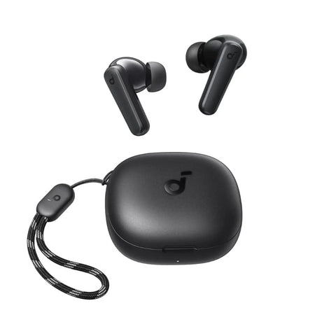 Casti Anker R50i (A3949G11), with Charging Case, Extra-bass, AI-Enhanced Calls, Negru