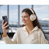 Casti Anker Wireless SoundCore Space One (A3035G21), Bluetooth 5.3, Active Noise Cancelling, Hi-Res, Alb