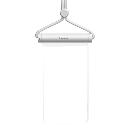 Baseus Waterproof Case (P60263701213-00), IPX8, with Cylindrical Slide Lock, for Phone 7.2", Moon White
