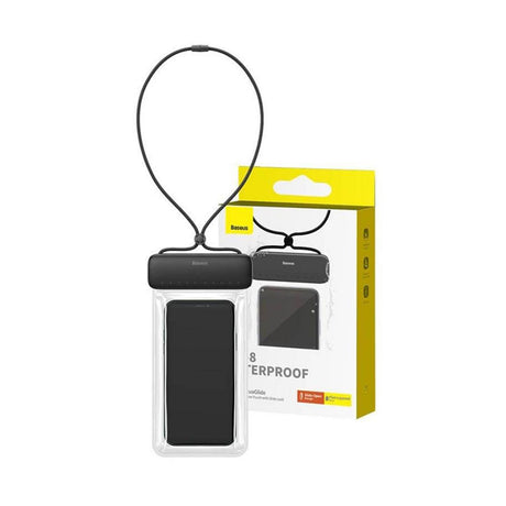 Baseus Waterproof Case (P60263700113-00), IPX8, with Slide Lock, for Phone 7.2", Cluster Black