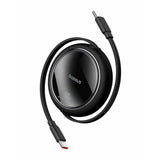 Cablu Baseus Free2Draw Mini (P10364500111-00), Type-C to Type-C, 100W, 1m, Retractable, Negru