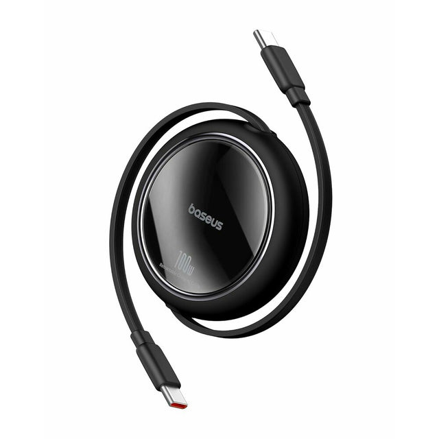 Cablu Baseus Free2Draw Mini (P10364500111-00), Type-C to Type-C, 100W, 1m, Retractable, Negru