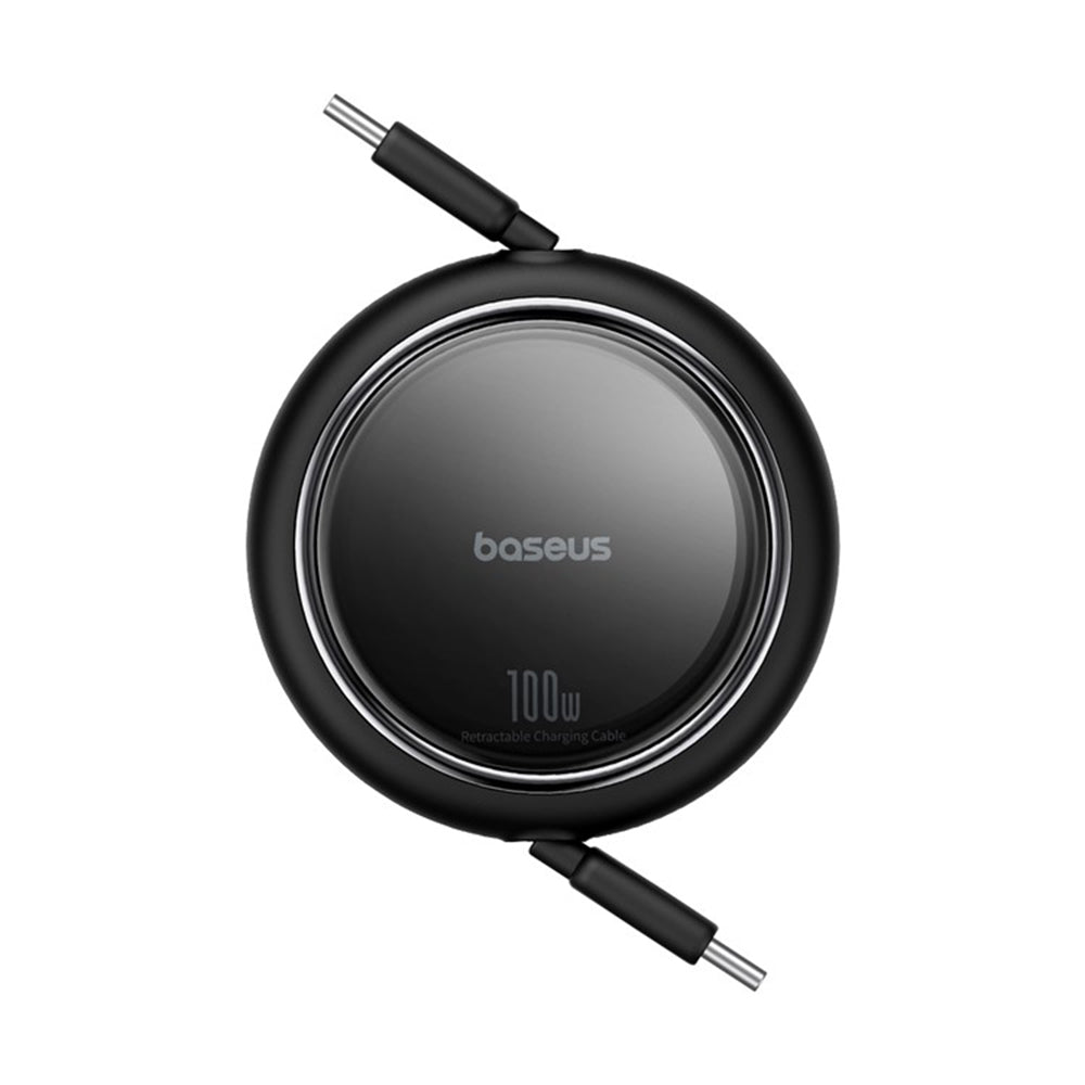 Cablu Baseus Free2Draw Mini (P10364500111-00), Type-C to Type-C, 100W, 1m, Retractable, Negru