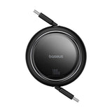 Cablu Baseus Free2Draw Mini (P10364500111-00), Type-C to Type-C, 100W, 1m, Retractable, Negru