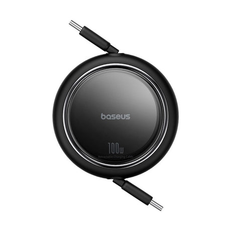 Cablu Baseus Free2Draw Mini (P10364500111-00), Type-C to Type-C, 100W, 1m, Retractable, Negru