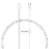 Cablu Baseus (P10365200211-00), Type-C, 30W, 1m, Alb