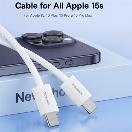 Cablu Baseus (P10365200211-00), Type-C, 30W, 1m, Alb