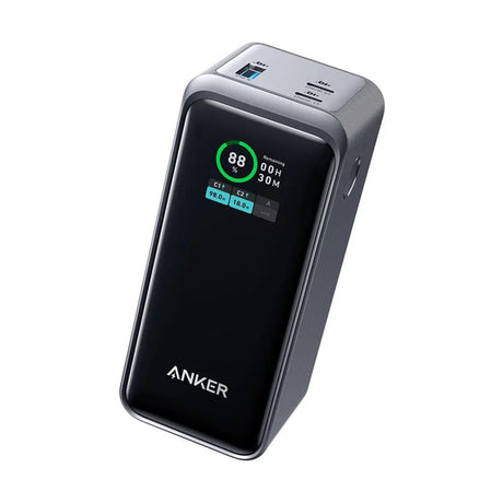 Baterie externa Anker Prime (A1336011), 2x USB-C, USB, for Phone, Tablet, MacBook, Digital Display, 20000mAh, 200W, Negru