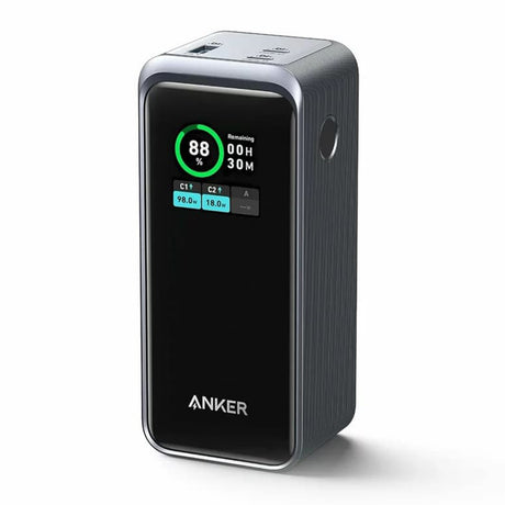 Baterie externa Anker Prime (A1336011), 2x USB-C, USB, for Phone, Tablet, MacBook, Digital Display, 20000mAh, 200W, Negru