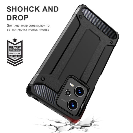 Husa de protectie Techsuit Hybrid Armor compatibil cu Xiaomi Redmi 13C 4G / Poco C65, Negru