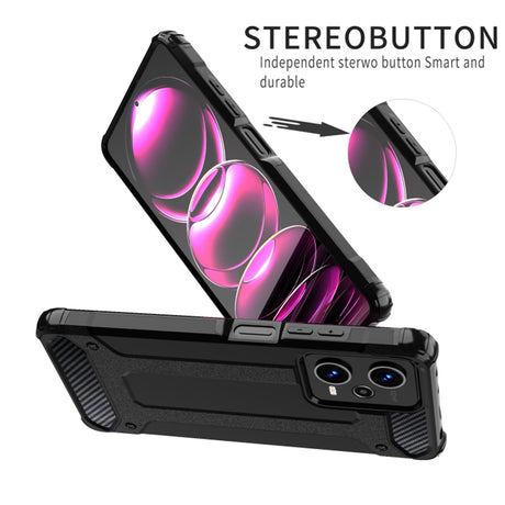 Husa de protectie Techsuit Hybrid Armor compatibil cu Xiaomi Redmi 13C 4G / Poco C65, Negru
