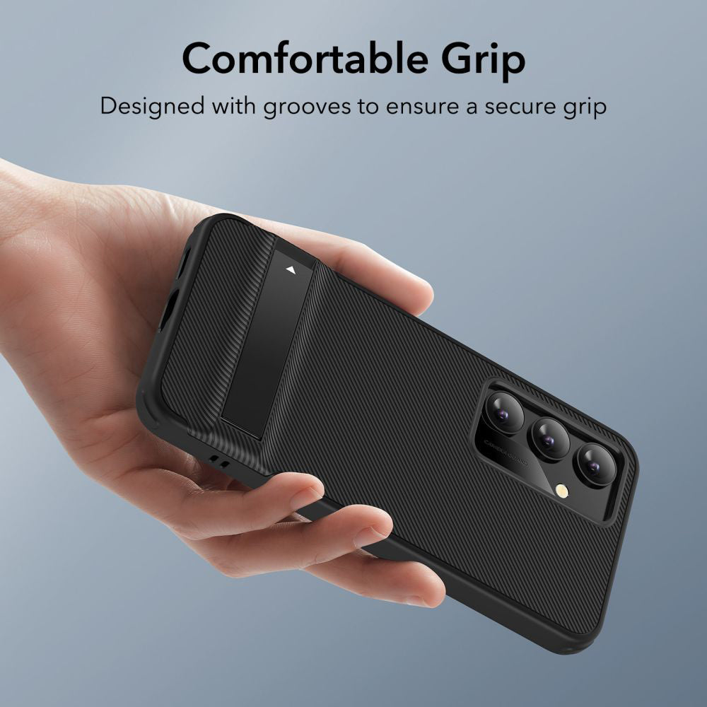 Husa de protectie ESR Air Shield Boost Kickstand compatibil cu Samsung Galaxy S24, Negru