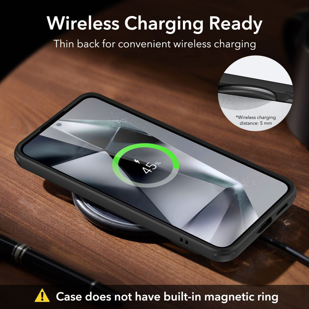 Husa de protectie ESR Air Shield Boost Kickstand compatibil cu Samsung Galaxy S24, Negru