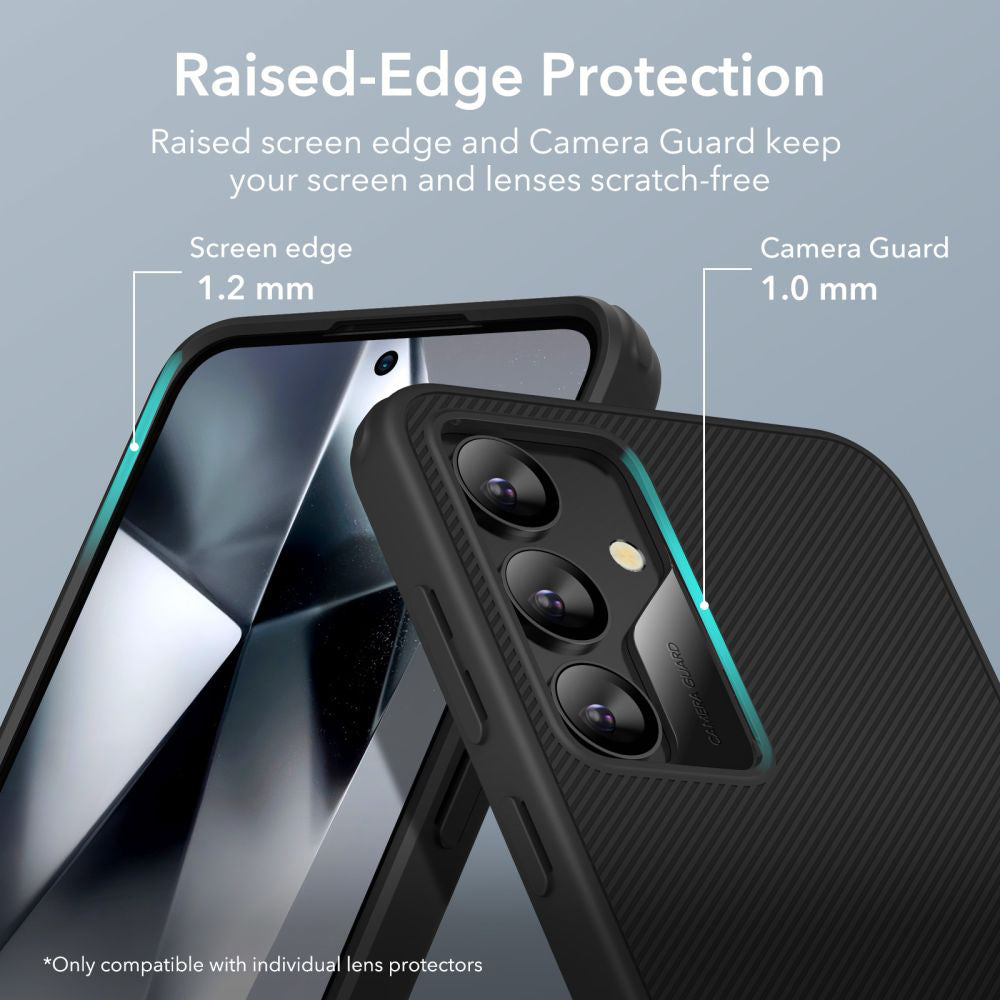 Husa de protectie ESR Air Shield Boost Kickstand compatibil cu Samsung Galaxy S24, Negru