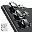 Folie de protectie ESR Lens Tempered Glass (set de 2) compatibil cu Samsung Galaxy S24 Ultra, Negru