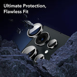 Folie de protectie ESR Lens Tempered Glass (set de 2) compatibil cu Samsung Galaxy S24 Ultra, Negru