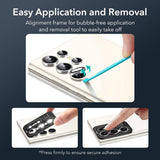Folie de protectie ESR compatibil cu Samsung Galaxy S24 Ultra, Argintiu