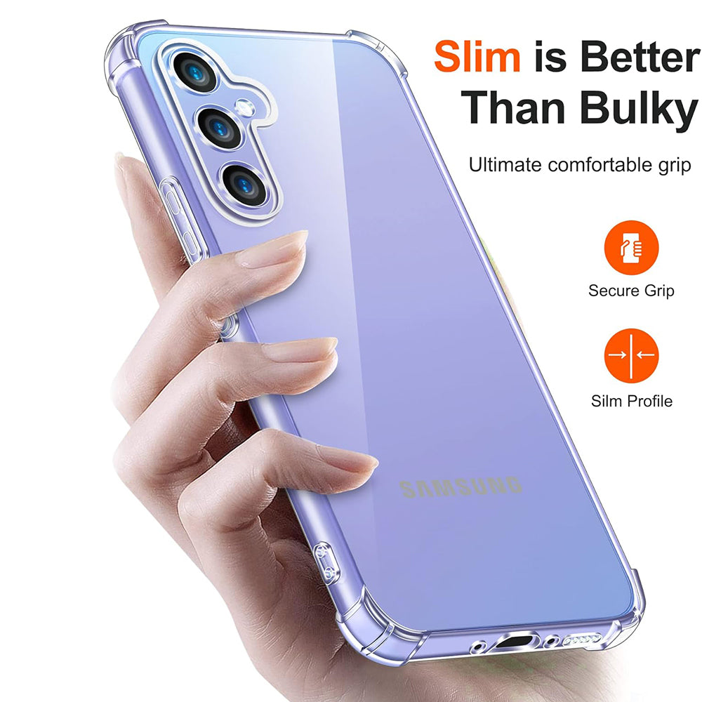 Husa de protectie Techsuit Shockproof Clear Silicone compatibil cu Samsung Galaxy A05s, Transparent