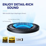 Casti Anker Wireless Space Q45 (A3040G31), Bluetooth 5.3, Noise Cancelling, USB-C, Albastru