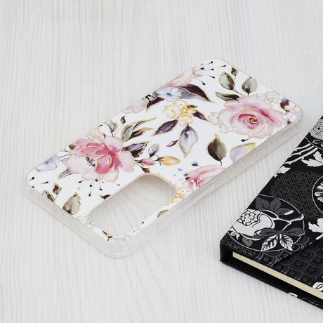 Husa de protectie Techsuit Marble Series compatibil cu Samsung Galaxy A55 5G, Alb