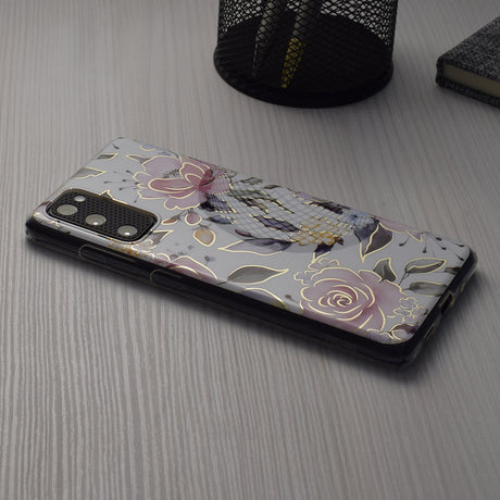 Husa de protectie Techsuit Marble Series compatibil cu Samsung Galaxy A55 5G, Alb