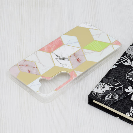 Husa de protectie Techsuit Marble Series compatibil cu Samsung Galaxy S24 Plus, Mov Hex