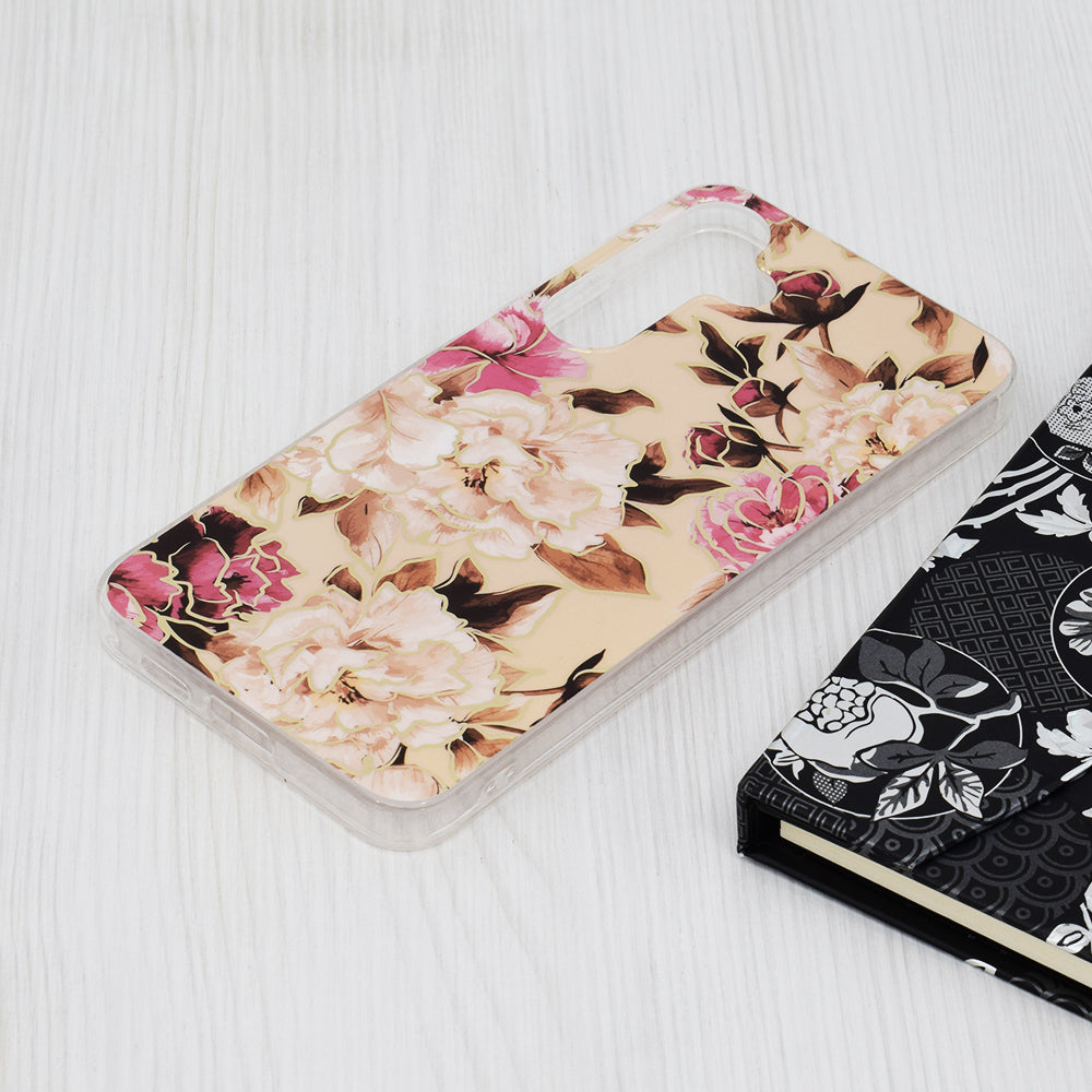 Husa de protectie Techsuit Marble Series compatibil cu Samsung Galaxy S24 Plus, Mary Berry Nude