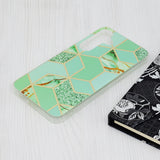 Husa de protectie Techsuit Marble Series compatibil cu Samsung Galaxy S24 Plus, Verde Hex