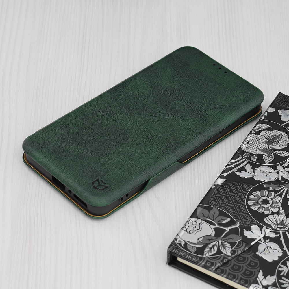 Husa de protectie Techsuit Safe Wallet Plus compatibil cu Xiaomi Redmi Note 13 4G, Verde