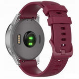 Curea smartwatch Techsuit Watchband 20mm (W006) -Samsung Galaxy Watch 4/5/Active 2, Huawei Watch GT 3 (42mm)/GT 3 Pro (43mm) compatibil cu Burgundy